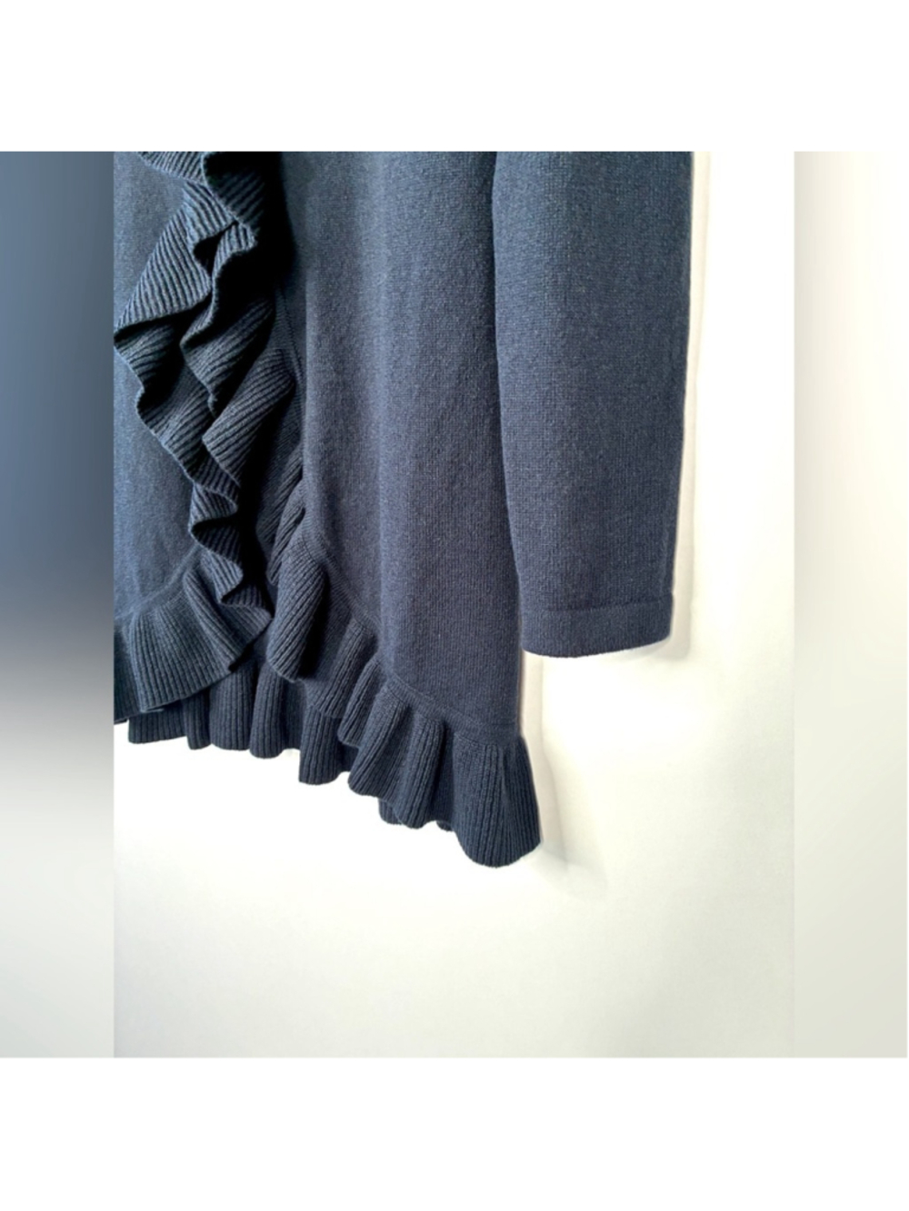 Lilly Pulitzer Navy waterfall 100% cashmere cardigan size s #0042 - Picture 12 of 15